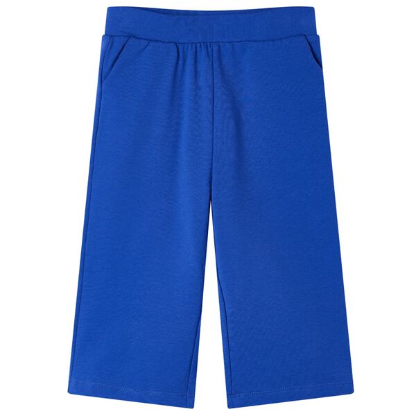 Pantalon à jambes larges pour enfants bleu cobalt 128