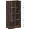 vidaXL Buffet haut avec portes ch&ecirc;ne marron bois d'ing&eacute;nierie