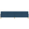 vidaXL Cadre de lit avec matelas Bleu 160 x 200 cm tissu