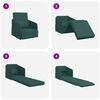 vidaXL Canap&eacute;-Lit 60cm Vert fonc&eacute; tissu