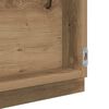 vidaXL Miroir de salle de bain LED Ch&ecirc;ne artisanal 40 x 37 x 8.5 cm