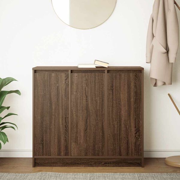 vidaXL Buffet ch&ecirc;ne marron 85x34x76 cm bois d'ing&eacute;nierie