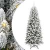 vidaXL Sapin de No&euml;l artificiel Blanc 210 cm