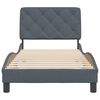 vidaXL Cadre de lit sans matelas gris fonc&eacute; 80x200 cm velours