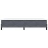 vidaXL Lit &agrave; ressorts avec matelas Gris fonc&eacute; 80 x 210 cm tissu