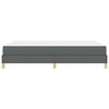vidaXL Lit &agrave; ressorts avec matelas Gris fonc&eacute; 140 x 200 cm tissu