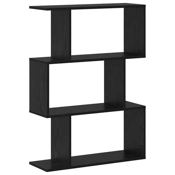 vidaXL Biblioth&egrave;que Ch&ecirc;ne noir 70 x 24 x 97 cm Bois d'ing&eacute;nierie