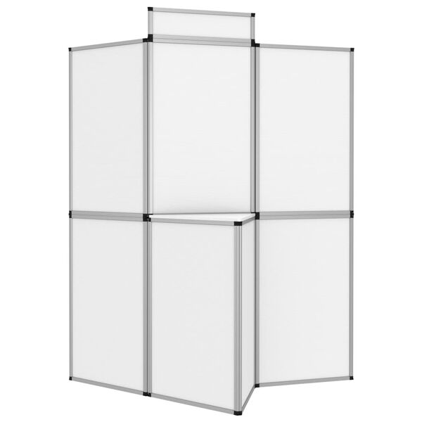 vidaXL Mur d'affichage pliable 8 panneaux et table 181x200 cm Blanc