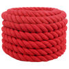 vidaXL Corde en coton 30 mm 50 m Rouge 100% Coton