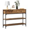 vidaXL Table console Bois ancien 72,5 x 25 x 75 cm Bois d'ing&eacute;nierie
