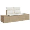vidaXL Ensemble de canapé de jardin 10 pcs Beige et blanc