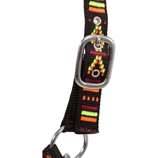 vidaXL Bride &agrave; cheval 2 pcs Taille de poney Nylon Noir