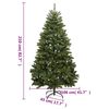 vidaXL Sapin de No&euml;l artificiel articul&eacute; 300 LED et boules 210 cm