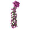 vidaXL Guirlandes de fleurs de No&euml;l 3 pcs violet clair 85 cm