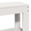 vidaXL Cadre de lit avec t&ecirc;te de lit blanc 150x200 cm bois pin massif