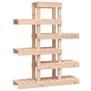 vidaXL Support &agrave; plantes 85x25x109,5 cm Bois massif de pin