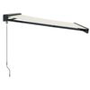 vidaXL Auvent r&eacute;tractable cr&egrave;me 3,5x2,5 m tissu et aluminium