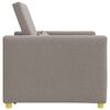 vidaXL Canap&eacute;-lit escamotable simple Taupe 90 x 165 x 87 cm tissu