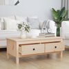 vidaXL Table basse 100x50x40 cm Bois massif de pin