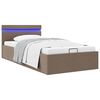 vidaXL Cadre de lit &agrave; rangement hydraulique sans matelas 100x200 cm