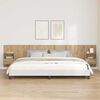 vidaXL T&ecirc;te de lit avec armoire avec tiroir 3 pcs Ch&ecirc;ne artisanal