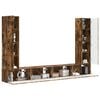 vidaXL Ensemble meuble TV 8 pcs Ch&ecirc;ne fum&eacute; Bois d'ing&eacute;nierie