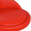 vidaXL Chaises pivotantes &agrave; manger lot de 2 rouge similicuir