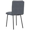 vidaXL Chaises &agrave; manger lot de 4 Gris fonc&eacute; Velours