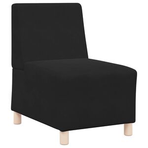 vidaXL | Unit&eacute; de Sofa Modulaire Sans Accoudoirs | Noir 55 x 74 x 82 cm