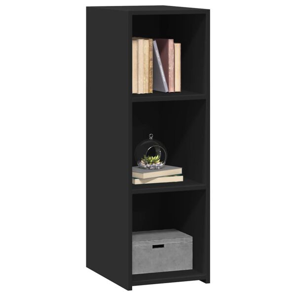 vidaXL Buffet noir 30x41x93 cm bois d'ing&eacute;nierie