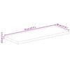 vidaXL Dessus de table 70x30x3,8 cm rectangulaire bois massif manguier