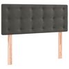 vidaXL Sommier &agrave; lattes de lit et matelas Gris fonc&eacute; 90x190 cm Velours