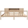 vidaXL Lit biblioth&egrave;que sans matelas 200x200 cm bois massif de pin