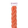 vidaXL Corde de travail Orange 20 mm 50 m Polypropyl&egrave;ne