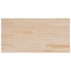 vidaXL Dessus de table 100x50x2,5 cm rectangulaire bois de pin massif