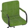 vidaXL Chaises pivotantes &agrave; manger lot de 2 vert clair velours