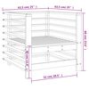 vidaXL Chaises de jardin lot de 2 blanc bois massif de pin