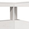 vidaXL Lit biblioth&egrave;que sans matelas blanc 90x200cm bois de pin massif