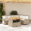 vidaXL Salon de jardin avec coussins 2 pcs beige r&eacute;sine tress&eacute;e