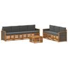 vidaXL Ensembles de canap&eacute;s 8 pc Bois d'Acacia Massif