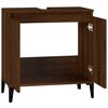 vidaXL Meuble d'évier chêne marron 58x33x60 cm bois d'ingénierie