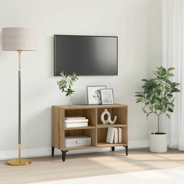 vidaXL Ensemble meuble TV Marron 69,5 x 30 x 50 cm Bois d'ing&eacute;nierie