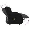 vidaXL Fauteuil inclinable et porte-gobelets 4 places noir similicuir