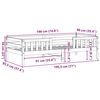 vidaXL Cadre de lit sans matelas 90x190 cm bois de pin massif