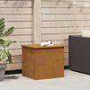 vidaXL Bo&icirc;te de Rangement Ext&eacute;rieure Rouill&eacute; 55 x 50,5 x 50 cm Acier