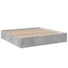 vidaXL Cadre de lit sans matelas gris b&eacute;ton 200x200 cm