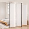 vidaXL Cloison de s&eacute;paration 5 panneaux Blanc 250x220 cm Tissu