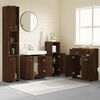 vidaXL Ensemble de meubles de salle de bain 4 pcs Ch&ecirc;ne marron