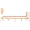 vidaXL Cadre de lit sans matelas 120x200 cm bois massif