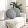 vidaXL Coussins de si&egrave;ge 2 pcs Gris nuage &Oslash;50 x 19 cm tissu